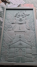 Bholenath with Kedarnath Temple – Premium 3D CNC Carved Wall Art